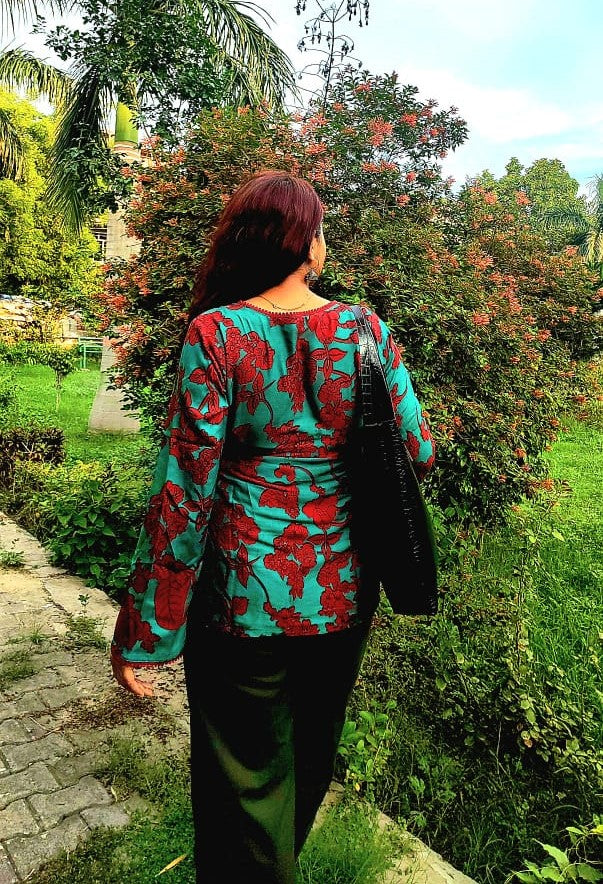 V-Neck Short Kurti