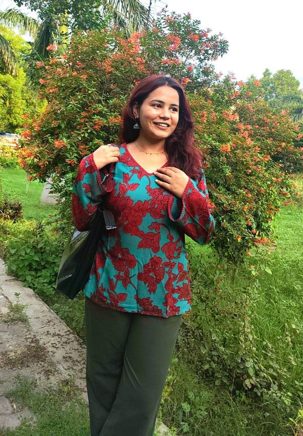 V-Neck Short Kurti