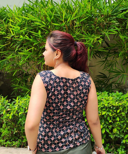 Square Neck Corset Back Top